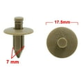 thumbnail image 2 of 30pcs 7mm Hole Dia Plastic Car Door Trim Fender Rivets Retainer Clips Beige, 2 of 2