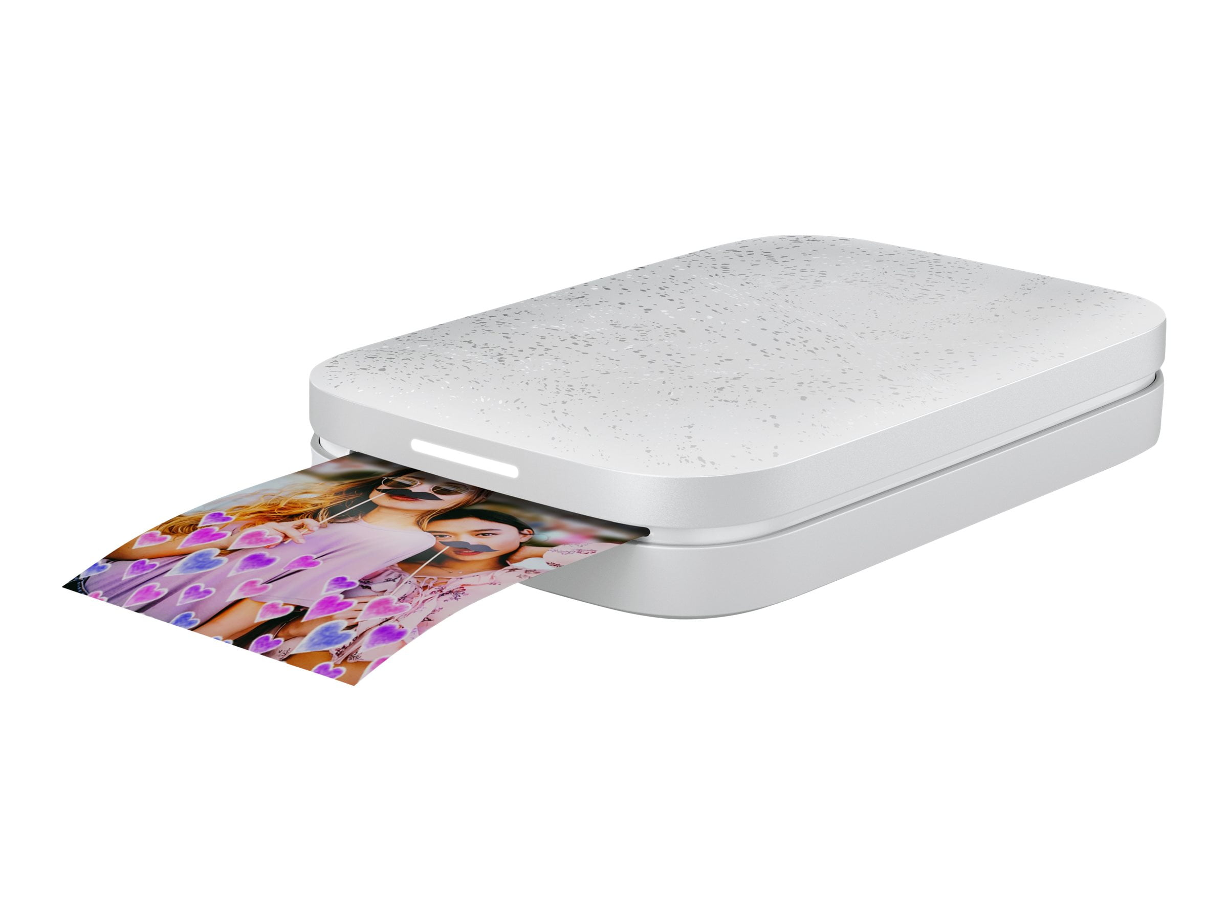 HP Sprocket Portable Photo Printer (Luna White) – Instantly Print 2x3” Sticky-backed from Your Phone