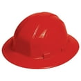 thumbnail image 2 of Erb Omega Ii Full Brim Ratchet Suspension Hard Hat - Red, 2 of 3