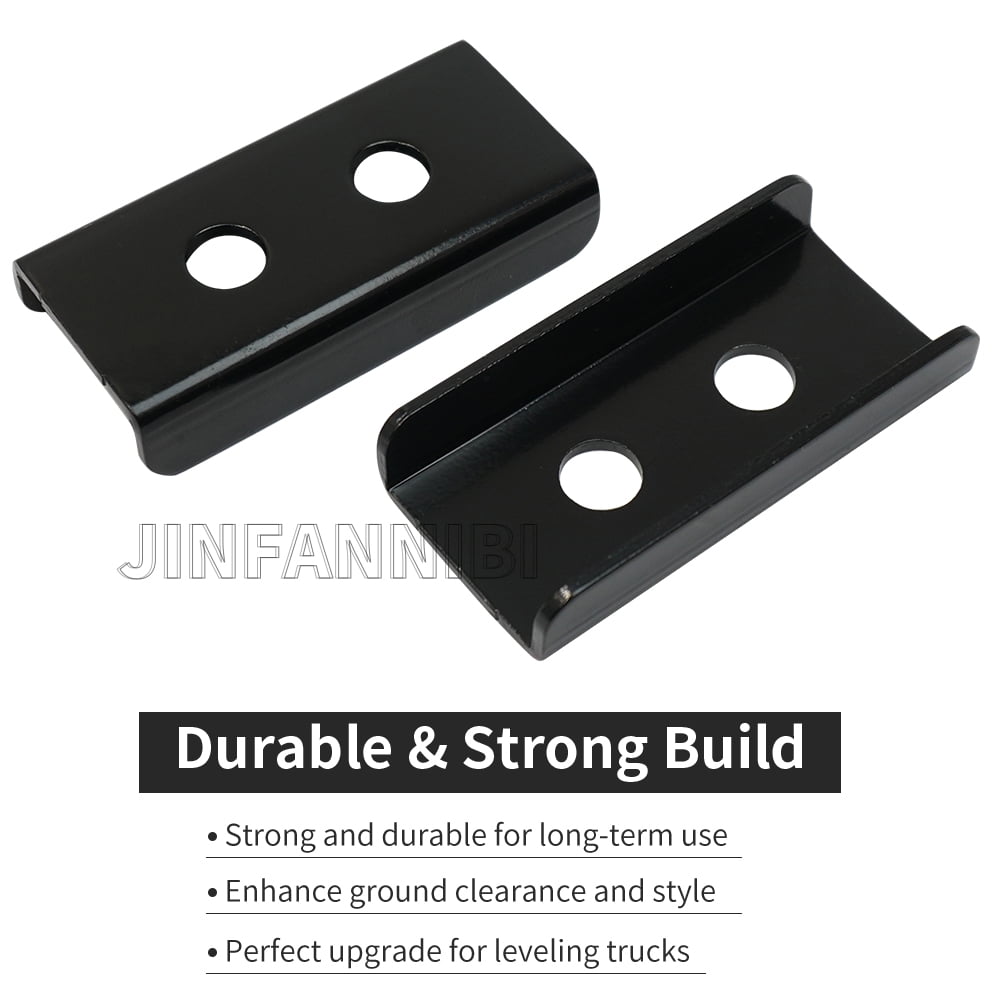 2" Front Leveling Lift Kit for 2007-2019 GMC Sierra Denali with MagnaRide, Billet Aluminum Lift Spacers & MagnaRide Relocation Brackets 2WD/4WD