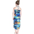 thumbnail image 2 of Girl Hawaiian Halter Dress in Blue Sunset Size 12, 2 of 9