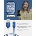 thumbnail image 4 of Liquipel Powertek iPad & iPhone Charger Cable, Fast Charging 6ft MFI Certified Lightning to USB Cord, Two Tone, 4 of 7