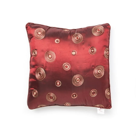 Silky Circle 17" X 17" Throw Pillow
