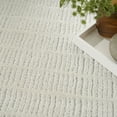 thumbnail image 2 of Nourison Cozy Modern 6'7" x 9' Ivory Grey Scandinavian Indoor Rug, 2 of 8