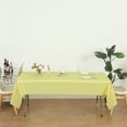 thumbnail image 6 of (4 Pack) Yellow Premium Rectangle Heavy-Duty Plastic Table Covers ( Reusable), 6 of 6