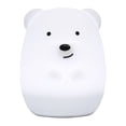 thumbnail image 3 of Luz nocturna portátil para niños, control remoto táctil de silicona, luz nocturna LED multicolor recargable por USB, regalo de cumpleaños, luz nocturna de oso sonriente oso de fresa Electrónica, 3 of 5