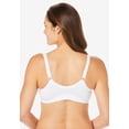 thumbnail image 2 of Comfort Choice Women's Plus Size 3-Pack Front-Close Cotton Wireless Bra, 2 of 6