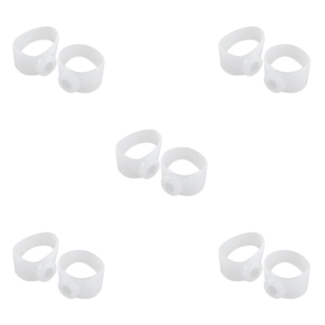 Thinsony Premium Silicone Magnetic Toe Rings Soft and Effective Fat Reduction High Elasticity Style A 5Set