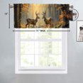 thumbnail image 4 of Cenefa de cocina rústica con diseño de ciervos, otoño, naturaleza, bosque, vida silvestre, animales, cenefas para cafetería, sala de estar, baño, 1 panel de 54 x 18 pulgadas (2 piezas), 4 of 5