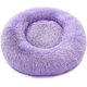 thumbnail image 1 of Round Dog Bed for Cat Puppy Pet Soft Plush Sofa Cushion Puppy Sleeping Nest Purple M-60cm, 1 of 5
