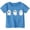 C150 Blue, variant on CONZONE Halloween Toddler Girls T Shirts Short Sleeve Ghost Graphic Tees for Girls Crew Neck Cute Tops