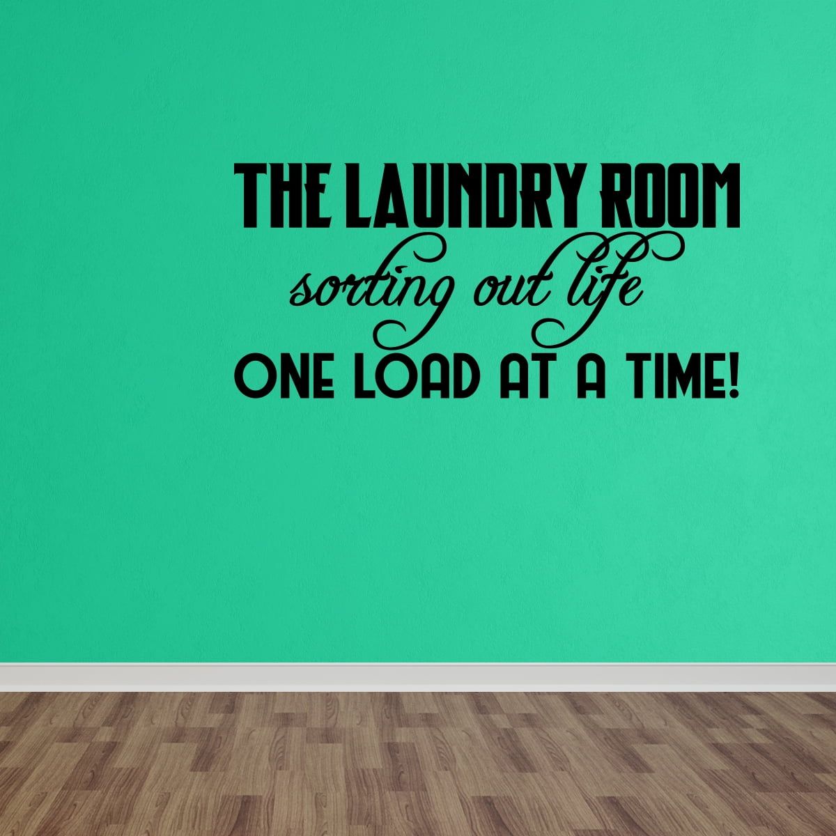 Wall Decal Quote Laundry Room Sorting Out Life One Load At A Time