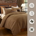 thumbnail image 6 of HiEnd Accents Clifton 3-Piece King Comforter Set in Brown, 6 of 7