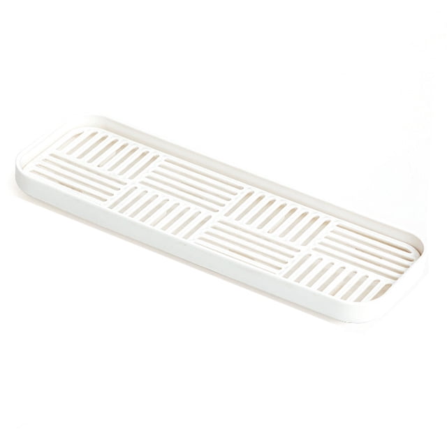 Bandeja de cocina, organizador de fregadero de doble capa para encimera de cocina/baño, soporte para jabón y esponja