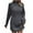 Gray, variant on IROINNID Sweater Dress for Women Winter Solid Color Knitted Sweater Long Sleeve Round-Neck Dress ,Green