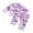 Purple, variant on RUINIXCW Toddler Baby Girl Halloween Silk Stain Pajamas Outfit Kids Fall Winter PJS Set Sleepwear Ghost Printed Long Sleeve Button Down Shirt and Elastic Pants Set Homewear Loungewear