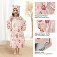 thumbnail image 4 of BZSMCE Wearable Blanket Hoodie Fashion Cherry Blossom Delight Home Wear, 4 of 7