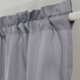 thumbnail image 4 of Nvzi Cortinas triangulares de lujo con cuentas, 3 paneles, para sala de estar, baño, cafetería, lavandería, sótano, bolsillo para barra, cortinas opacas cortas para ventana (gris, 51 x 23 pulgadas), 4 of 5
