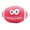 Hot Pink,L, variant on Latex Dog Squeaky Toy Funny Face Chew Ball Interactive Play Toy for Small Medium Dogs Bite Resistant Puppy Teething 3.0 x 4.6 Inch