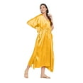 thumbnail image 3 of Oussum Womens Kaftans Satin Long Maxi Dress for Women Adjustable Size Caftans Plus Size Nightwear Evening Gown Beachwear Casual Dresses Online, 3 of 7