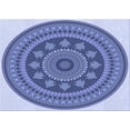 thumbnail image 1 of Ahgly Company Tapis d'Intérieur Lavable en Machine Rectangle Transitionnel Jeans Bleu, 2 Pieds x 4 Pieds, 1 of 7