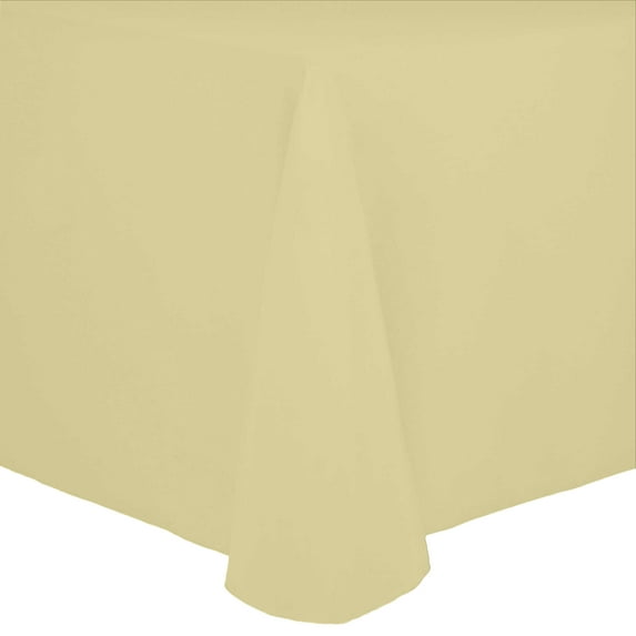Ultimate Textile Cotton-feel 90 x 156-Inch Rectangular Tablecloth Cornsilk Light Yellow