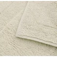 thumbnail image 4 of Ivory 2 Piece Solid Border Plush Soft Cozy Cotton Bath Mat Set, 4 of 4