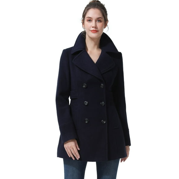 Women Ayu Wool Pea Coat (Regular & Plus Size & Petite)