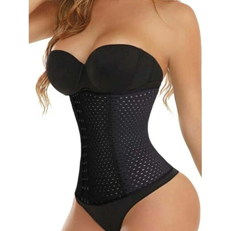 - Womens Ultra Firm Control Shapewear Fat Burner Fitness Workout Waist Trainer Cincher Corset Tummy Shaper Girdle Plus Size S-6XL