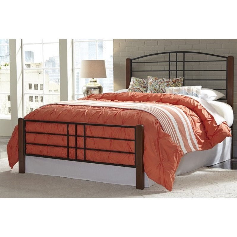 Dayton Complete Metal Bed And Steel Support Frame With Flat Wood Dayton Complete Metal Bed And Steel