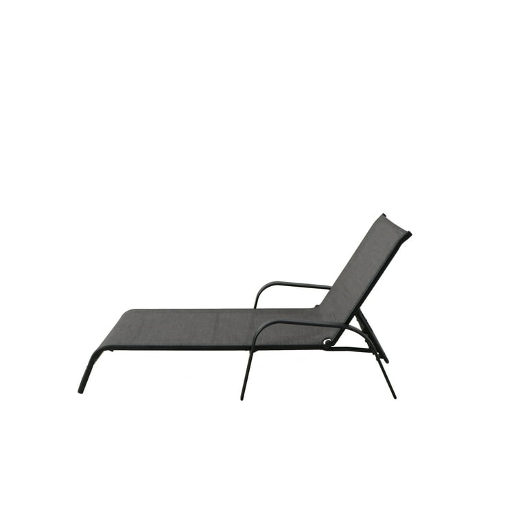 Outdoor Lounge Chair Getränkehalter Schwarz Tragbares PP-Material Für