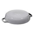 thumbnail image 2 of STAUB Pans 26 cm / 10 inch Cast Iron Frying Pan With 2 Handles, Graphite-Grey, 2 of 2