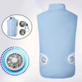 thumbnail image 4 of Chaleco de enfriamiento Macarena con ventiladores para hombres y Mujeres Azul, 4 of 8