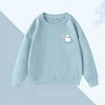 thumbnail image 2 of Favoffer Kids' Fall/Winter Playful Animal Graphic Hoodless Sweatshirt, Loose Fit Crewneck for Casual & Parties, 2-18Y, 2 of 6