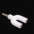 thumbnail image 5 of SUSUchens 2 in 1 3.5mm Male to Female Jack Microphone Audio Splitter Converter Adapter White, 5 of 9