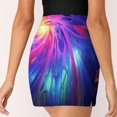 thumbnail image 3 of Women's Color Vortex Tie Dyeing Print High Waist A-Line Mini Skirts Colorful Pleated Short Skirt Trendy E-Girls Streetwear, 3 of 5