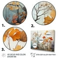 thumbnail image 3 of Designart "Peach Grey Maple Tree Maple III" Floral Wall Art Print, 3 of 5