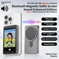 thumbnail image 2 of Magnetic Phone Vlog Selfie Monitor Screen, 1080P Wireless Recording,Bluetooth Remote, Back Camera Monitor,Using Phone Rear Camera for Selfie Vlog Live Stream, 2 of 6