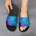 thumbnail image 6 of GZHJMY Stylish Slides for Women Men, Blue Starry Sky Soft Flexible Slip-on Sandals Slippers, 6 of 7