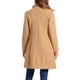 thumbnail image 3 of Abrigo largo INSPIRE CHIC para mujer, con solapa de muesca, doble botonadura y mangas largas, talla L, color caqui, 3 of 6