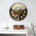 thumbnail image 2 of Yayeee Wall Clock Battery Operated 9.5" Silent Non-Ticking for Living Room, Snow Mountains, 2 of 8