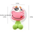 thumbnail image 2 of Wall Mounted Duty Suction Cup Toothbrush Holder Hooks Set for Mounting on Smooth Wall in Shower, Bathroom, Garage, Office,Perfect for Motivating Your, 2 of 4