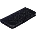thumbnail image 5 of Mandala Case for Samsung Galaxy S8 Plus, Premium Leather Flip Wallet Card Slots Magnetic Stand Protective Cover Ultra Slim Case with Lanyard, Embossed Flip Cover-Black, 5 of 14
