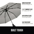 thumbnail image 5 of GORILLA GRIP Wind and Tear Resistant Compact Rain Umbrella, 11.5 inch Compact Size, Gray, 5 of 10