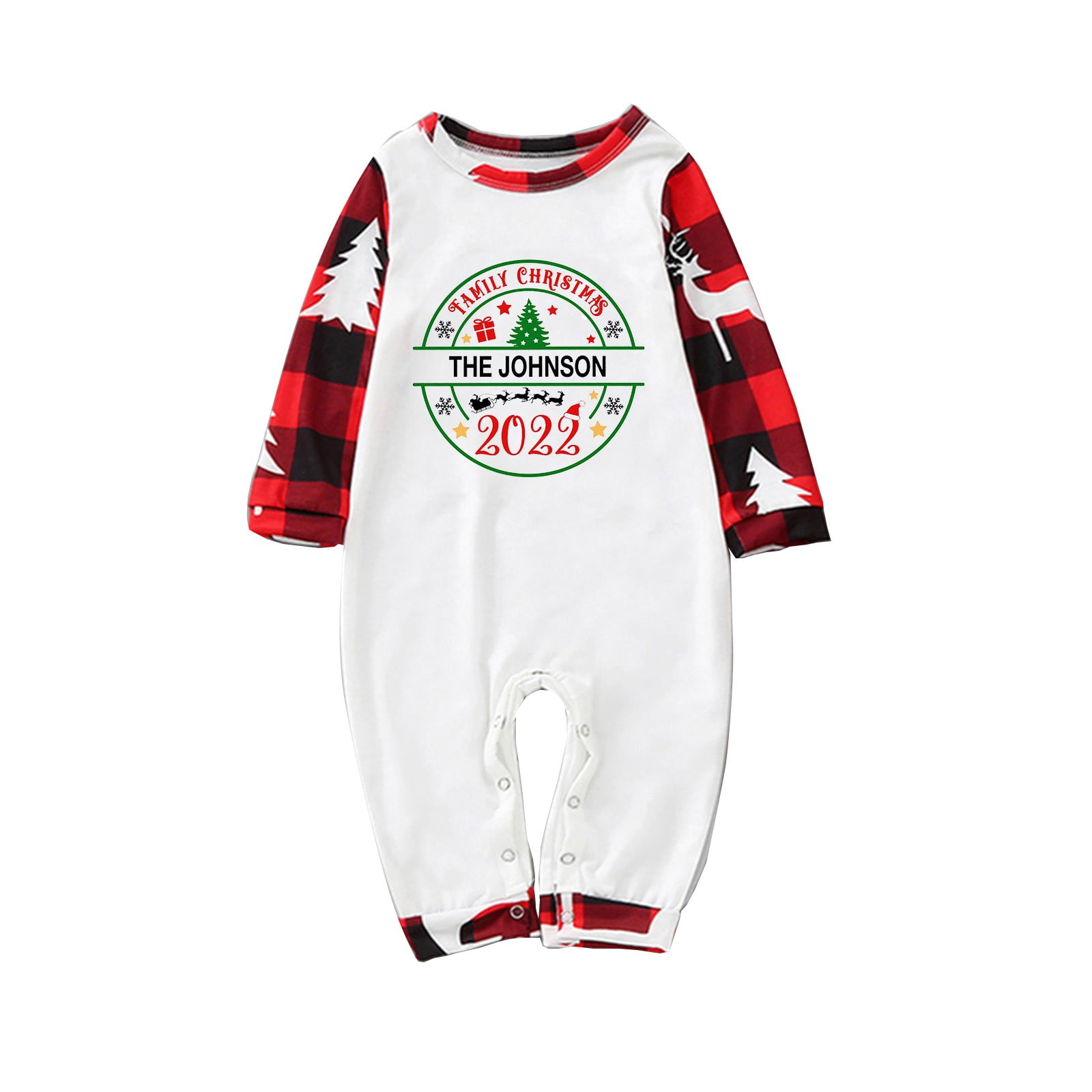 Puawkoer Baby Family Christmas Pajamas Cute Christmas Numeric Alphabet