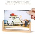 thumbnail image 4 of U-Shaped Acrylic Photo Frame Creative Solid Wood Home Desk Decoration for Office/Bedroom/Living Roo, 4 of 4