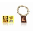 thumbnail image 1 of Kamada Combination of Shri Hanuman Chalisa holy book (pocket size) and exquisite Bageshwar Tulsi (basil) mala,Spritual Pendant Necklace for Women and Men, 1 of 4