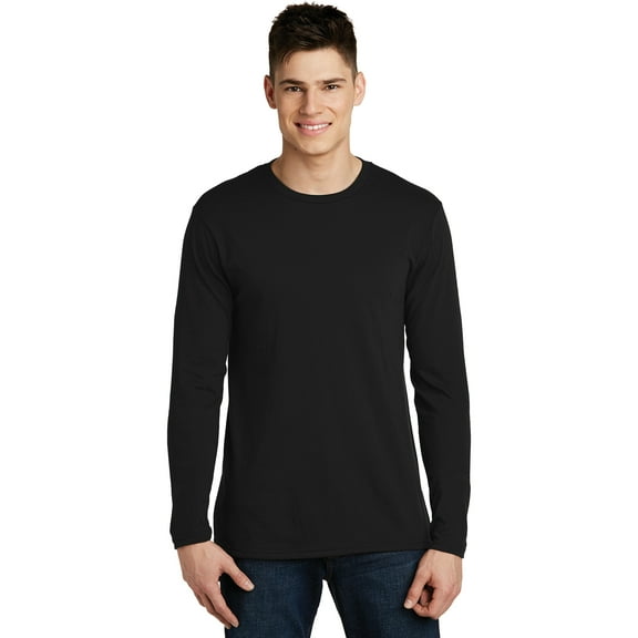 District DT6200 Young Men's Very Important Tee Long Sleeve Crew Neck Shirt