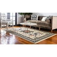 thumbnail image 3 of Unique Loom Taftan Collection Geometric Tribal Area Rug, 9 x 12 Feet, Gold/Gray, 3 of 5