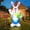 White, variant on 5FT Easter Inflatable Bunny Blow up Yard Decorations with Build-in LED Lights, for Holiday Party, Outdoor,Garden, Yard Lawn Decor